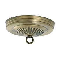 Satco Ribbed Canopy Kit Antique Brass Finish