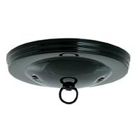 Satco Plain Canopy Kit Black Finish