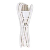 Satco 8 Foot Cord With Plug White Finish