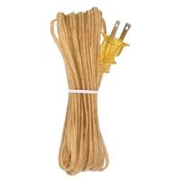 Satco 15 Foot Cord With Plug Gold Finish