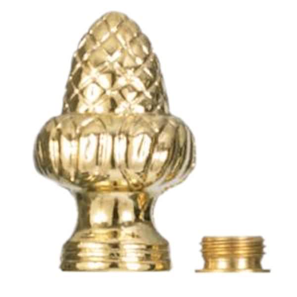 Brass Finial Acorn Knob
