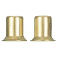 Satco 1" Finials Brass Finish (2 pack)