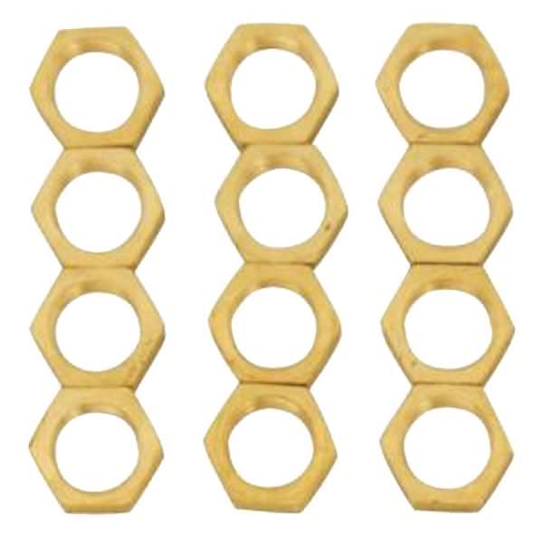 Brass 1/8 IPS Locknuts (12 Pack)