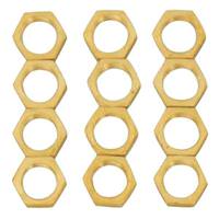 Satco Brass 1/8 IPS Locknuts (12 Pack)