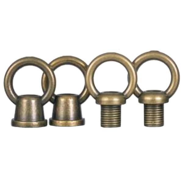 Male and Female Antique Brass Loop (4 Pack)