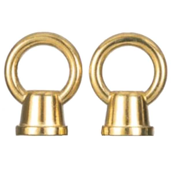 2" Female Loop Antique Brass Finish (2 Pack)