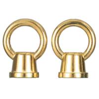 Satco 2" Female Loop Antique Brass Finish (2 Pack)