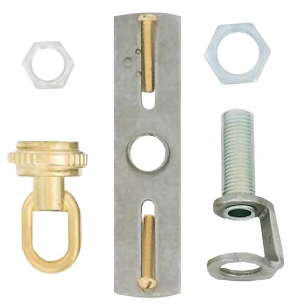 Screw Collar Loop Kit Brass Finish