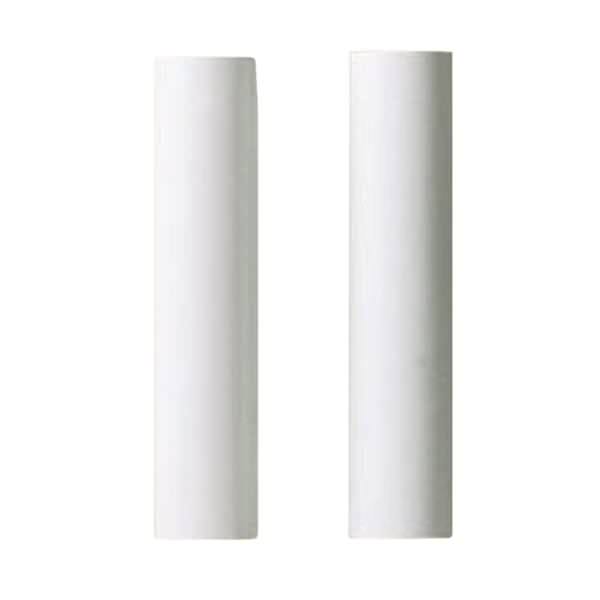Plastic Candle Covers White Plastic 4" Height (2 Pack)