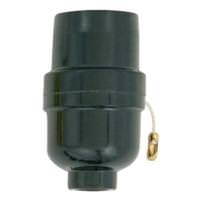 Satco Bakelite Medium Base Pull Chain Socket
