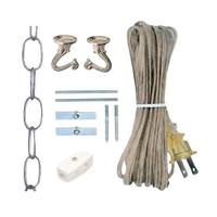 Satco Swag Lite Kit 12 Foot Nickel Finish