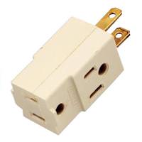 Satco Vinyl Cube Tap Ivory Finish