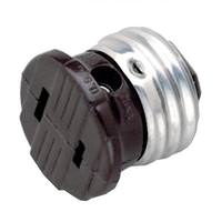 Satco Bakelite Female Screw Plug Brown Finish