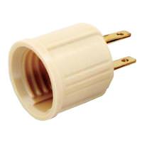 Satco Bakelite Socket Adapter Ivory Finish
