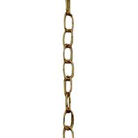 Satco 3' 8 Gauge Chain Antique Brass Finish