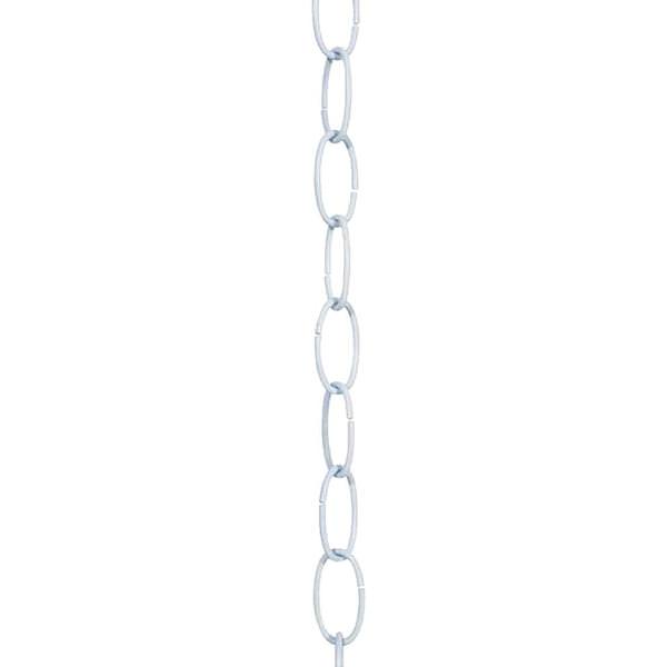 3' 8 Gauge Chain White Finish