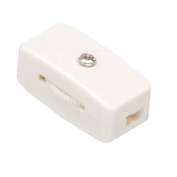 Inline Cord Switch White Finish