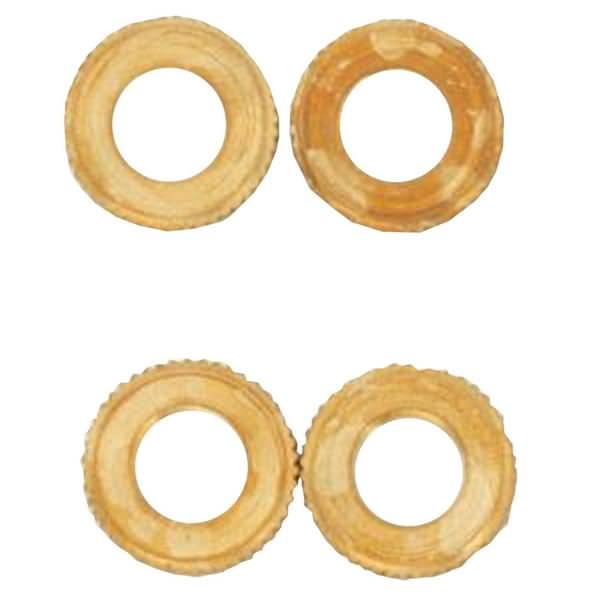 1/8 IPS Knurled Brass Locknuts (4 Pack)