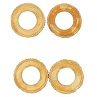 Satco 1/8 IPS Knurled Brass Locknuts (4 Pack)