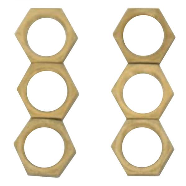 1/8 IPS Brass Locknuts (6 Pack)