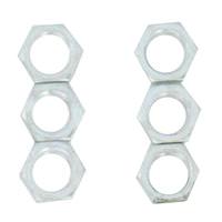 Satco 1/8 IPS Steel Locknuts (6 Pack)