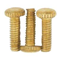 Satco 8/32 Brass Plated Finish Knurled Screws (3 Pack)