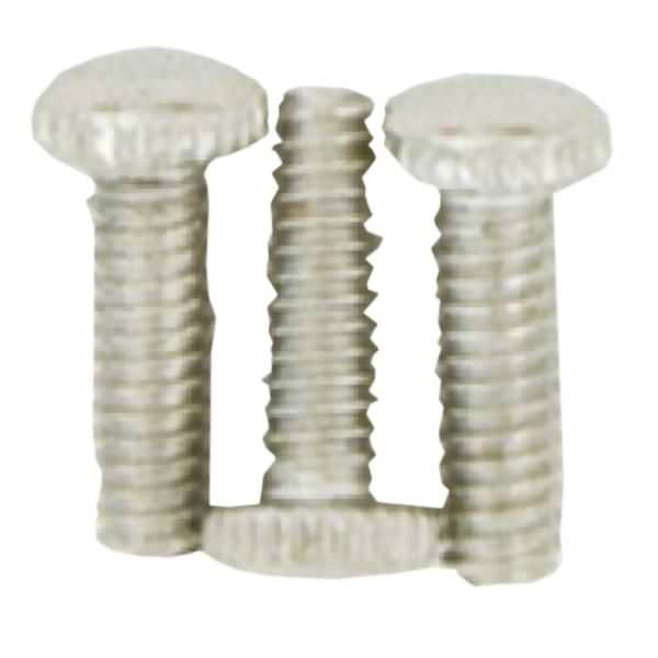 8/32 Nickel Plated Finish Knurled Screws (3 Pack)