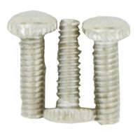 Satco 8/32 Nickel Plated Finish Knurled Screws (3 Pack)
