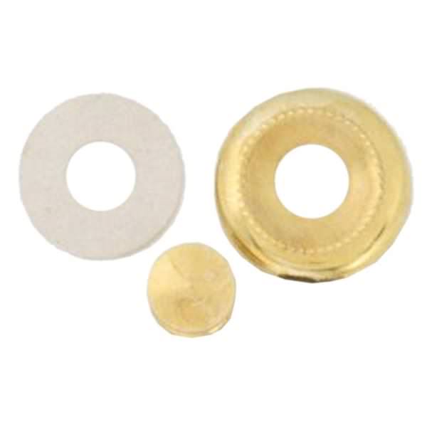 Ceiling Glass Lock-Up Brass Plated Finish (3 Pack)