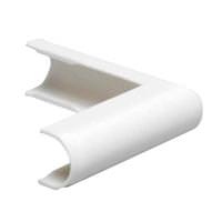 Satco White Outside Elbow Wire Cover