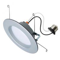 Satco 5"-6" 9 watt 120 volt CCT Selectable Brushed Nickel Dimmable LED Retrofit Downlight