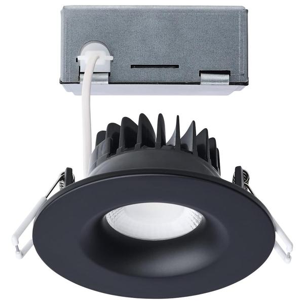 5"-6" 10 watt 120 volt CCT Selectable Round Black Remote Driver Dimmable LED