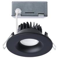 Satco 5"-6" 10 watt 120 volt CCT Selectable Round Black Remote Driver Dimmable LED