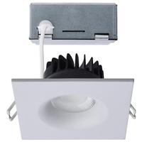 Satco 5"-6" 10 watt 120 volt CCT Selectable Square White Remote Driver Dimmable LED