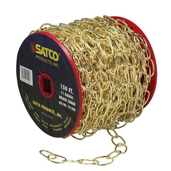 150' Brass Fixture Chain Reel