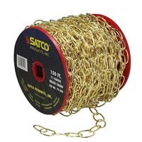 Satco 150' Brass Fixture Chain Reel