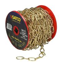 Satco 100' Brass Fixture Chain Reel