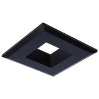 Satco 4" Square Black Deep Baffle Trim for Recessed Downlight