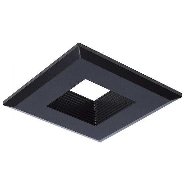 4" Square Bronze Deep Baffle Trim for Recessed Downlight