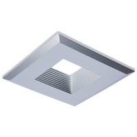Satco 4" Square Brushed Nickel Deep Baffle Trim for Recessed Downlight