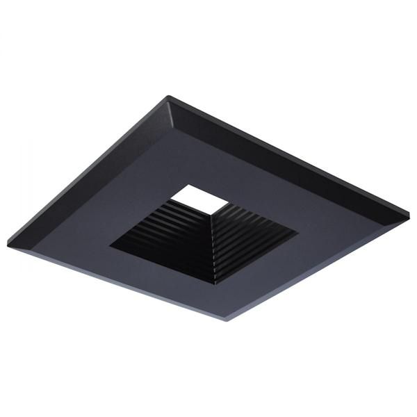 5"-6" Square Bronze Deep Baffle Trim for Recessed Downlight