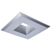 Satco 5"-6" Square Brushed Nickel Deep Baffle Trim for Recessed Downlight