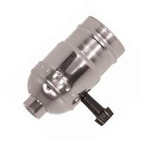 Satco 1/4 IPS Cap Nickel 3 Way 2 Circuit Turn Knob Socket