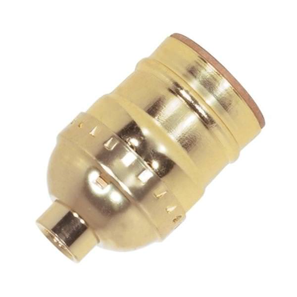 1/8 IPS Cap Brite Gilt Short Keyless Socket