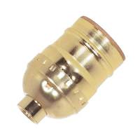 Satco 1/8 IPS Cap Brite Gilt Short Keyless Socket