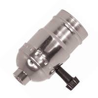 Satco 1/8 IPS Cap Nickel On-Off Turn Knob Socket