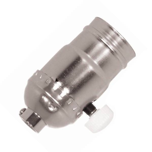 1/8 IPS Cap Nickel Turn Knob Dimmer Socket
