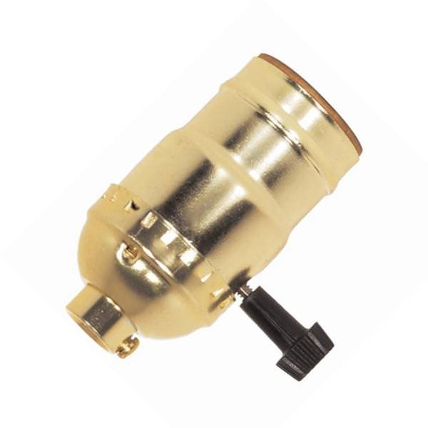 1/8 IPS Cap Brite Gilt Hi-Low Turn Knob Socket