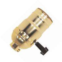 Satco 1/8 IPS Cap Brite Gilt Hi-Low Turn Knob Socket