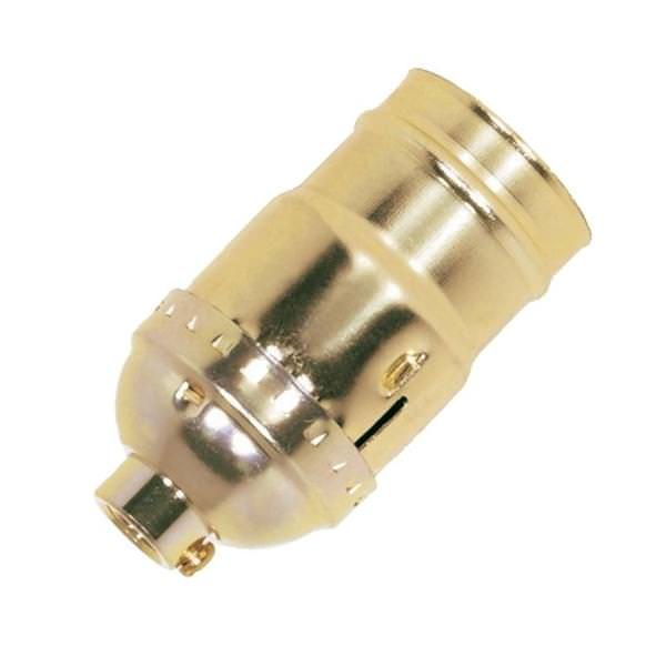 1/8 IPS Cap Brite Gilt 3 Way 2 Circuit Keyless Socket